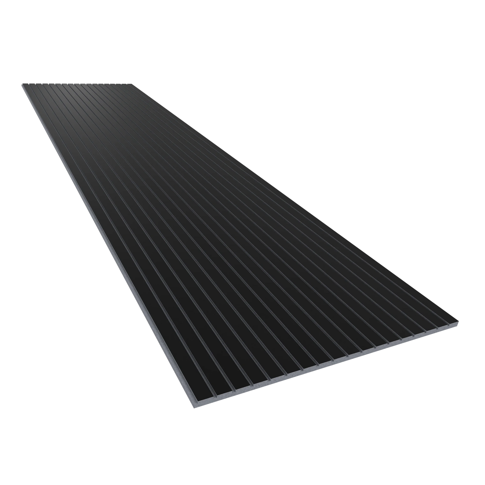 Vicoustic VicStrip 240cm Acoustic Slat Panel in Black Matte Grey PET