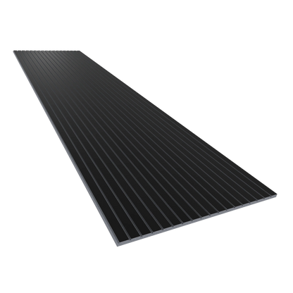 Vicoustic VicStrip 240cm Acoustic Slat Panel in Black Matte Grey PET