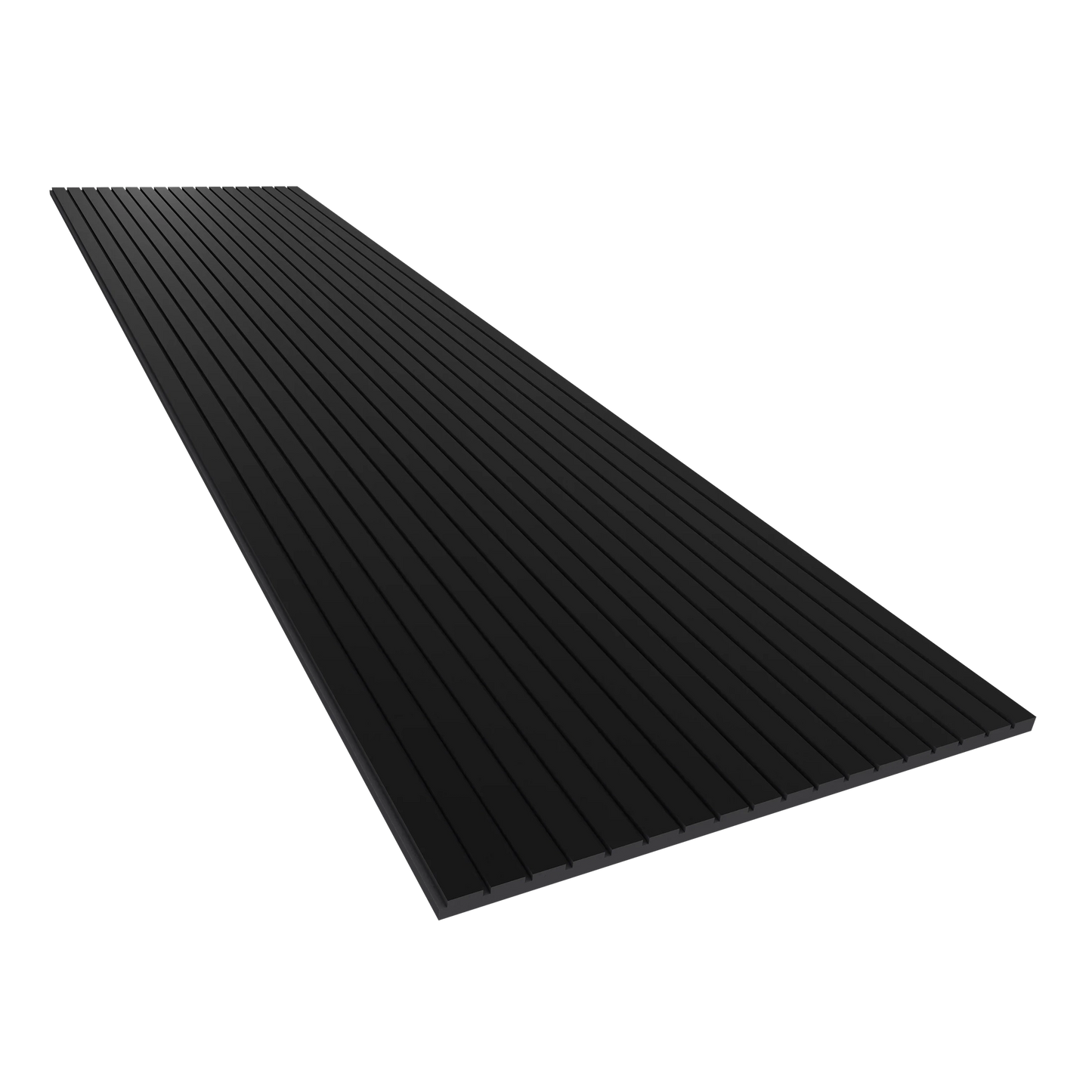 Vicoustic VicStrip 240cm Acoustic Slat Panel in Black Matte Black PET