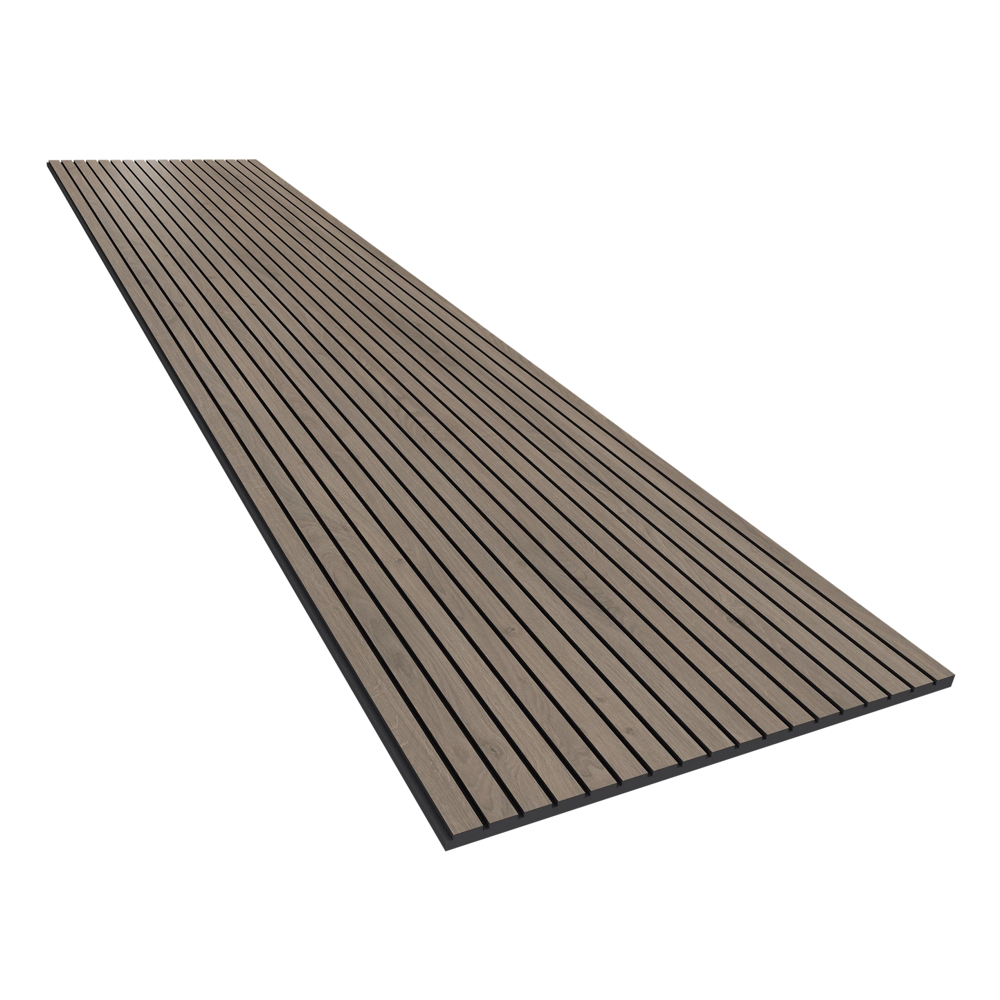 Vicoustic VicStrip 270cm Acoustic Slat Panel in Brown Oak Black PET