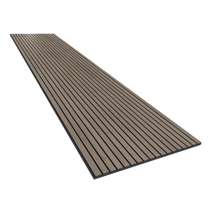 Vicoustic VicStrip 270cm Acoustic Slat Panel in Brown Oak Black PET