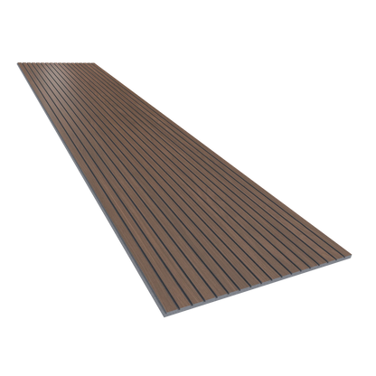 Vicoustic VicStrip 270cm Acoustic Slat Panel in Dark Walnut Grey PET