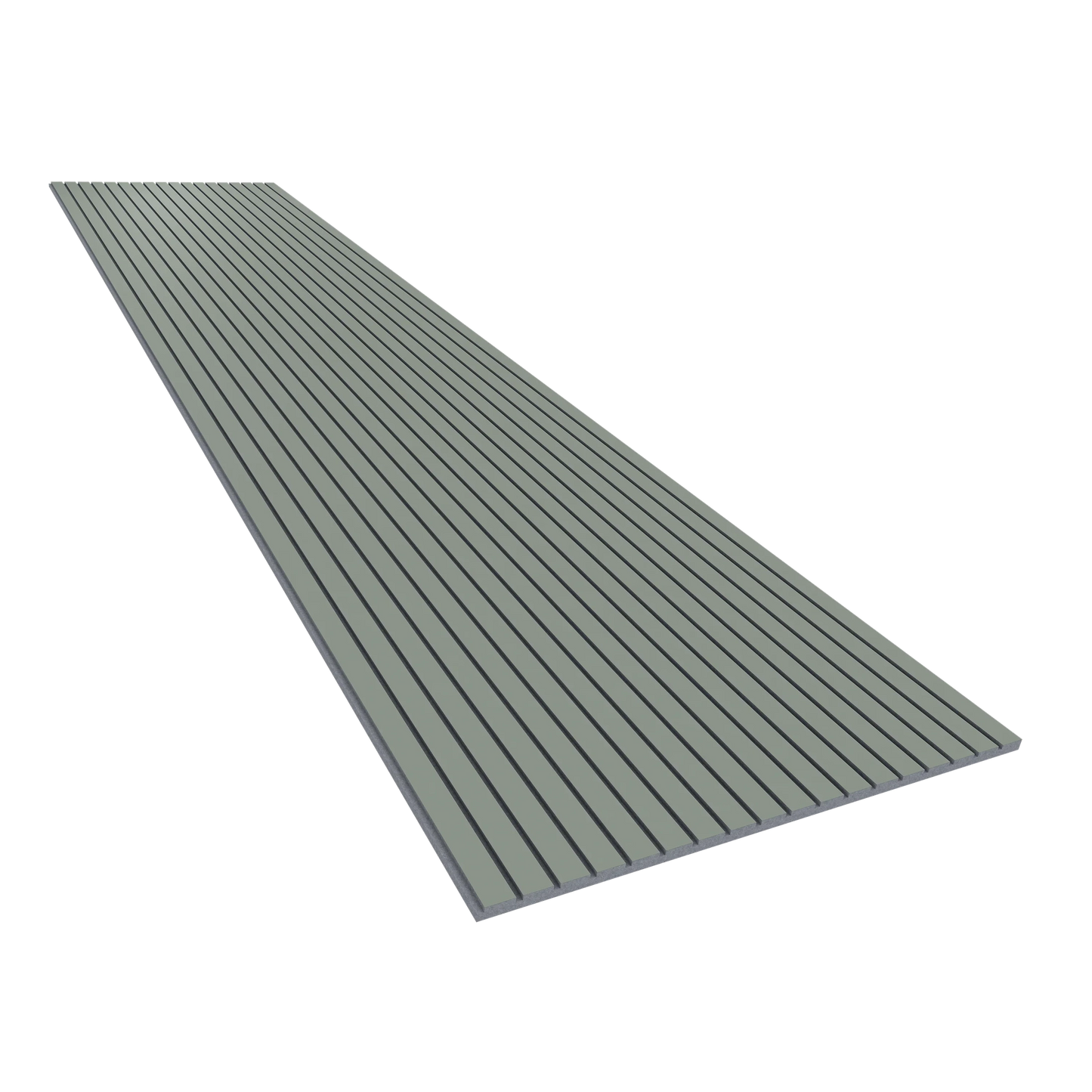 Vicoustic VicStrip 270cm Acoustic Slat Panel in Reed Green Grey PET