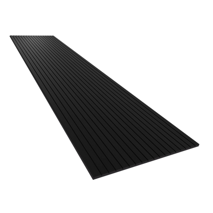 Vicoustic VicStrip 270cm Acoustic Slat Panel in Black Matte Black PET