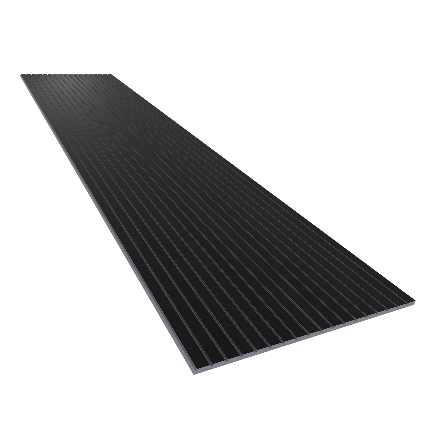 Vicoustic VicStrip 270cm Acoustic Slat Panel in Black Matte Grey PET