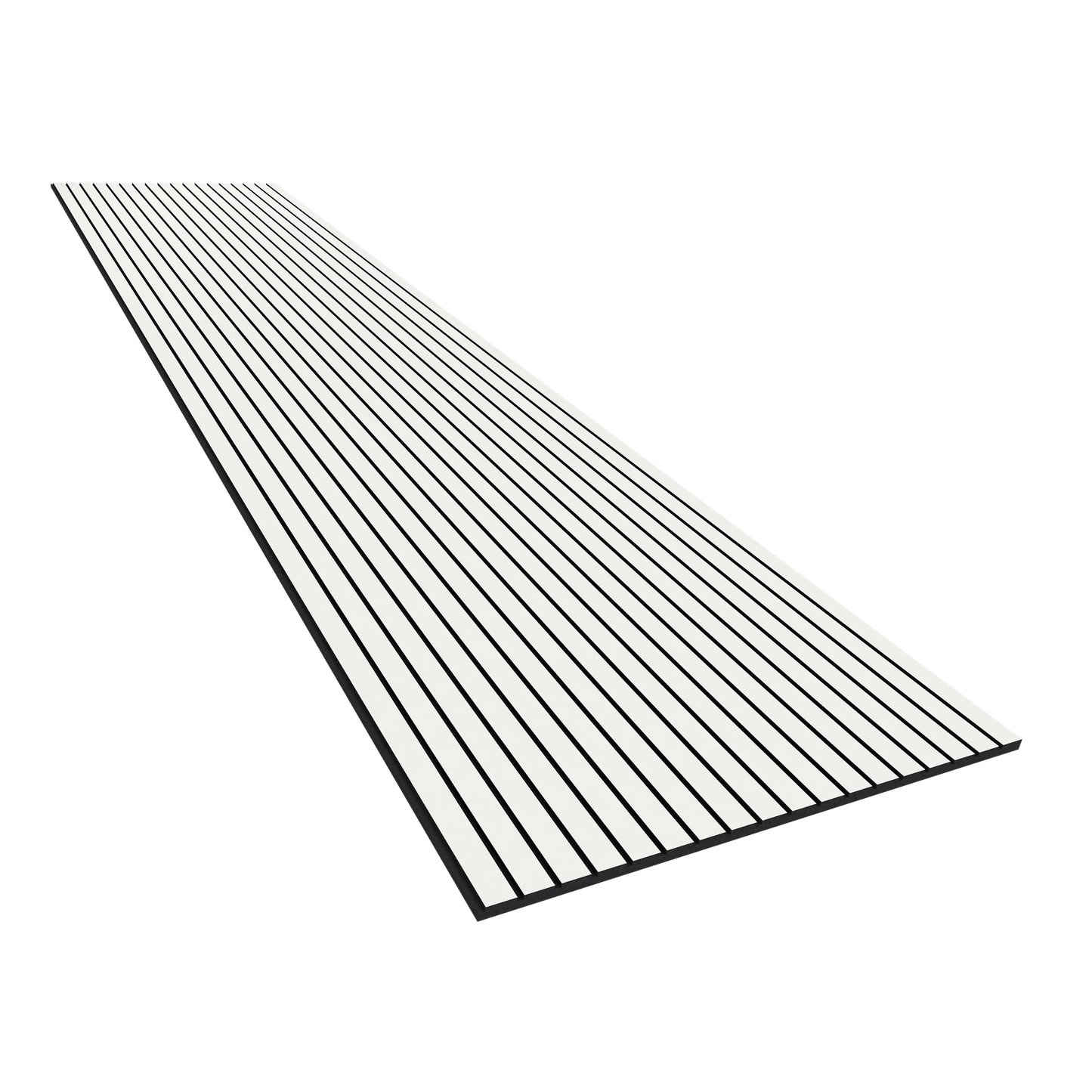 Vicoustic VicStrip 270cm Acoustic Slat Panel in White Matte Black PET