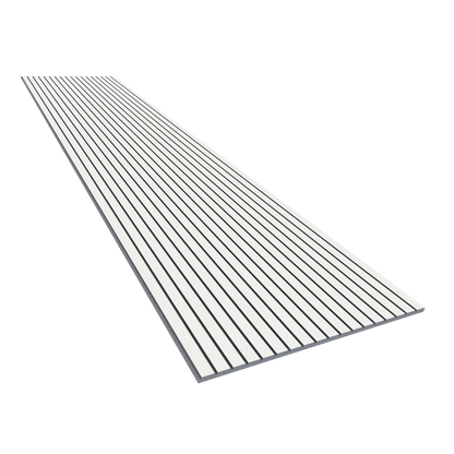 Vicoustic VicStrip 270cm Acoustic Slat Panel in White Matte Grey PET