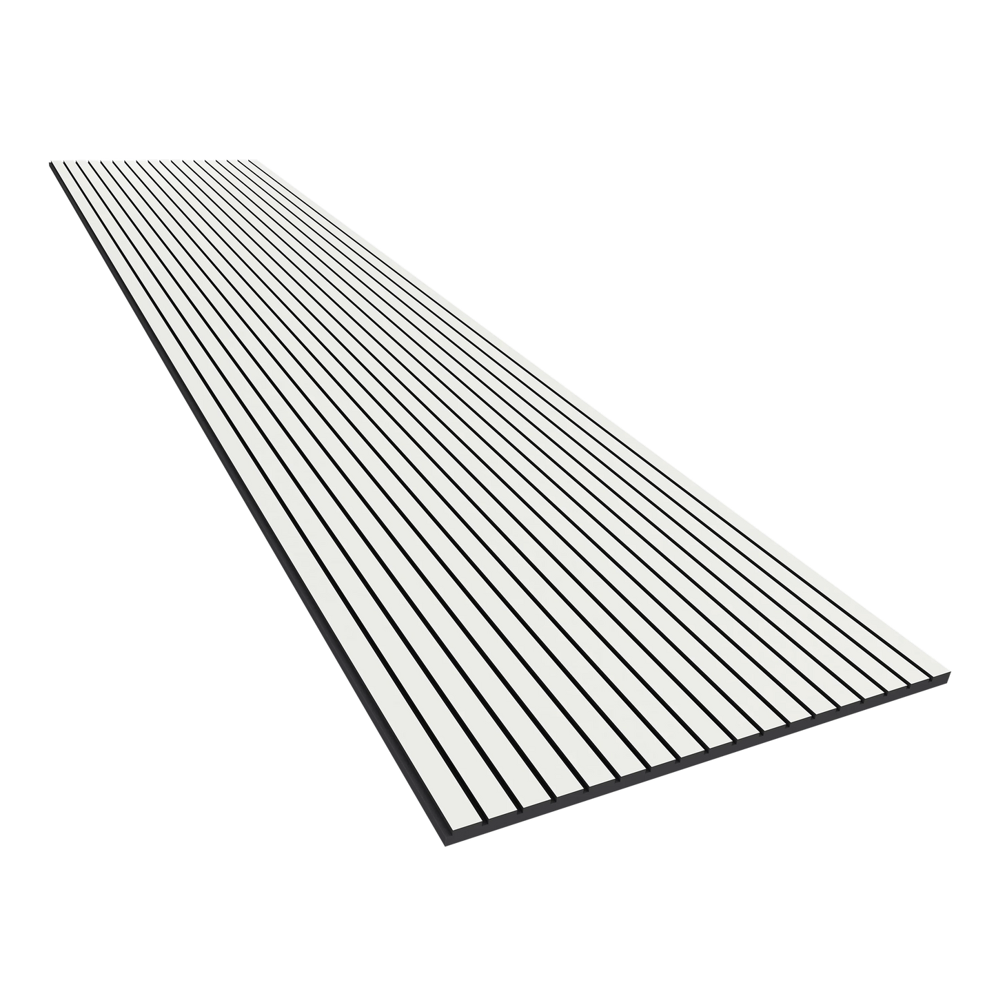 Vicoustic VicStrip 270cm Acoustic Slat Panel in White Matte Black PET
