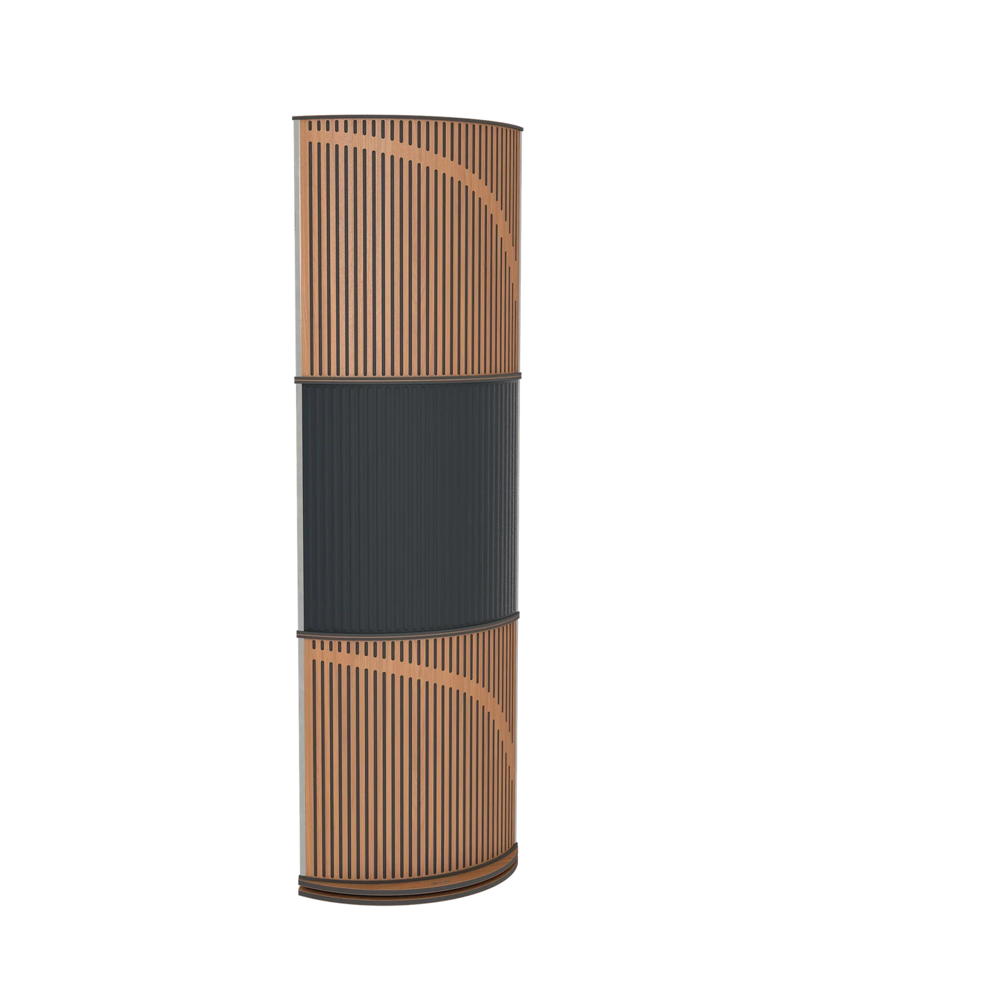 Vicoustic VicTotem Ultra VMT Free Standing Hybrid Acoustic Panel in Grey and Dark Wenge