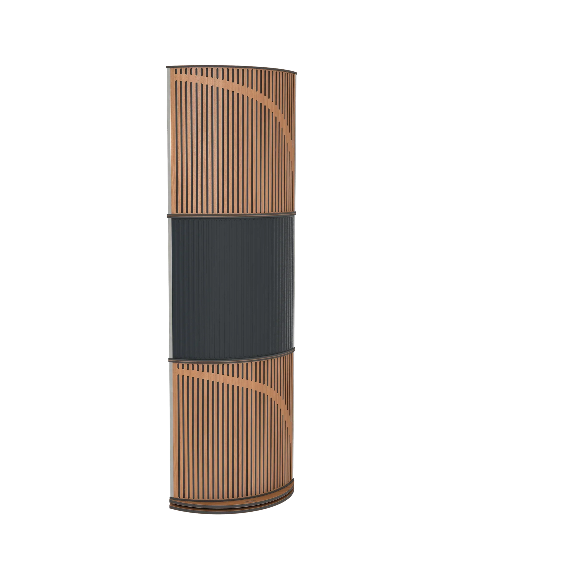 Vicoustic VicTotem Ultra VMT Free Standing Hybrid Acoustic Panel in Grey and Dark Wenge