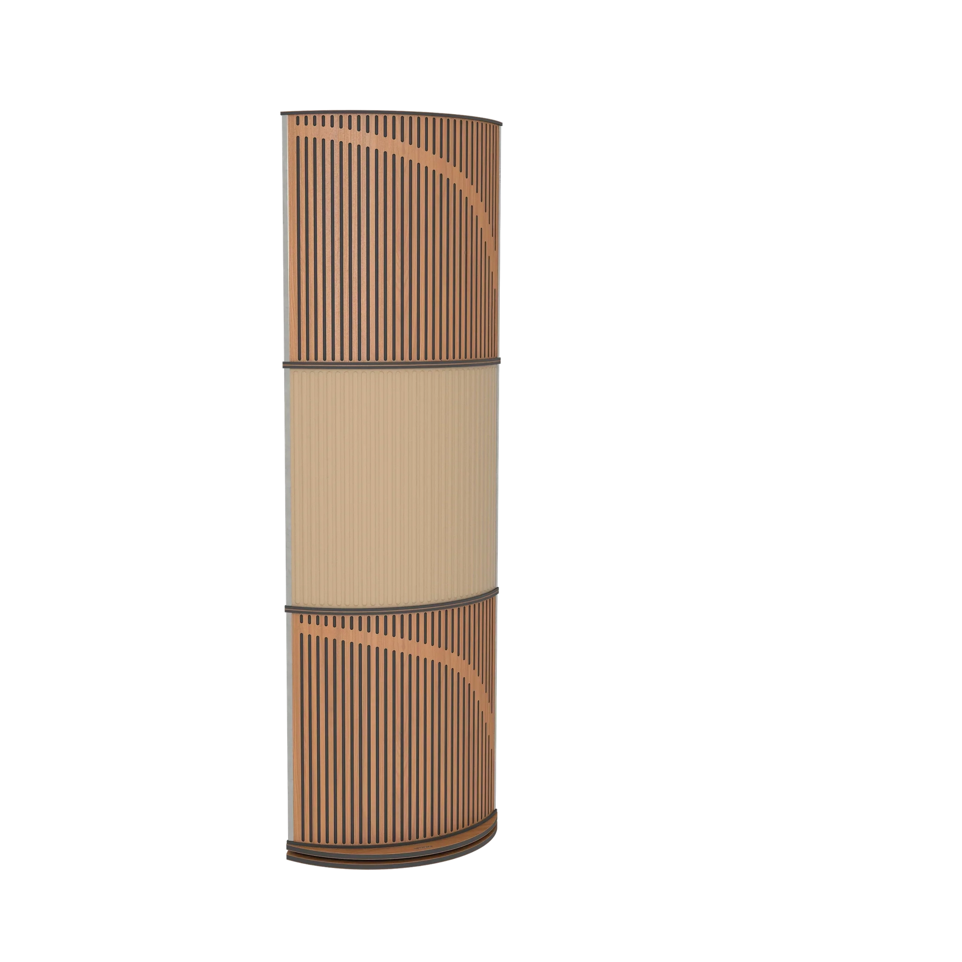 Vicoustic VicTotem Ultra VMT Free Standing Hybrid Acoustic Panel in Black and Dark Wenge