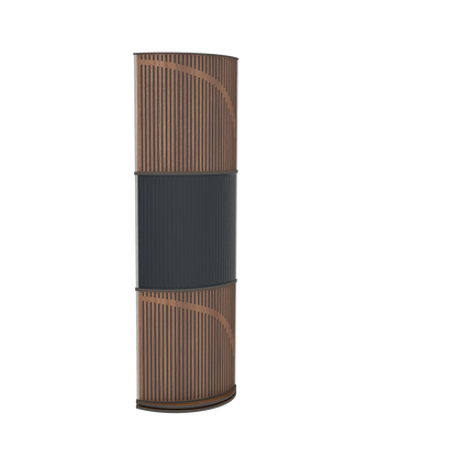 Vicoustic VicTotem Ultra VMT Free Standing Hybrid Acoustic Panel in Black and Black Matte