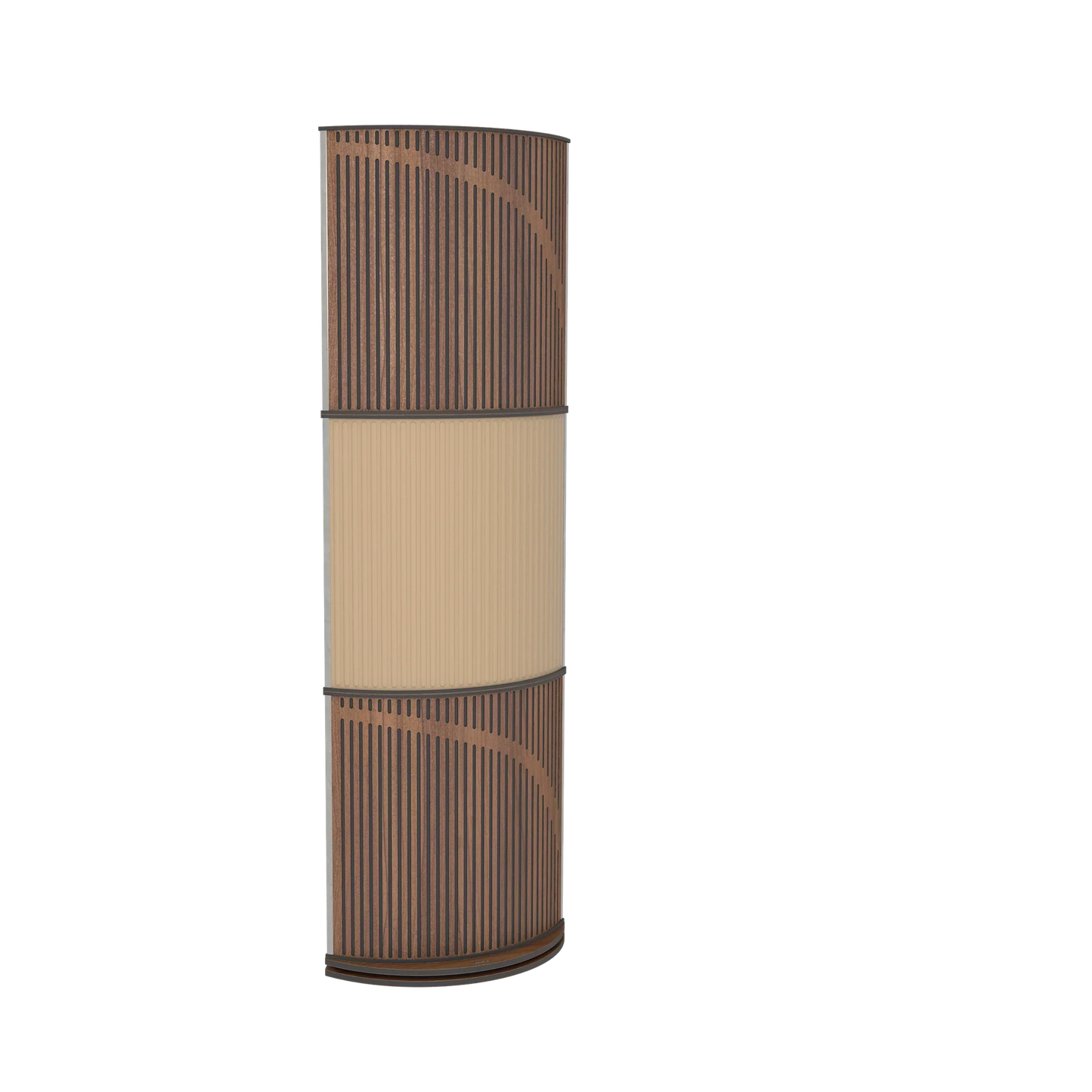 Vicoustic VicTotem Ultra VMT Free Standing Hybrid Acoustic Panel in Beige and Black Matte