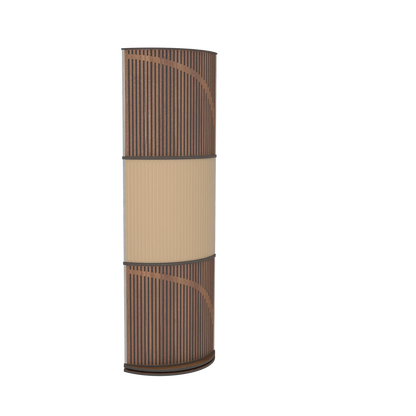 Vicoustic VicTotem Ultra VMT Free Standing Hybrid Acoustic Panel in Beige and Black Matte