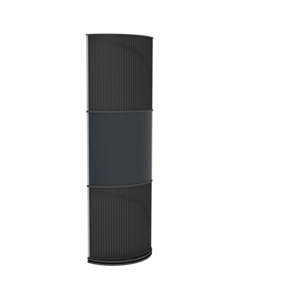 Vicoustic VicTotem Ultra VMT Free Standing Hybrid Acoustic Panel in Black and Natural Oak