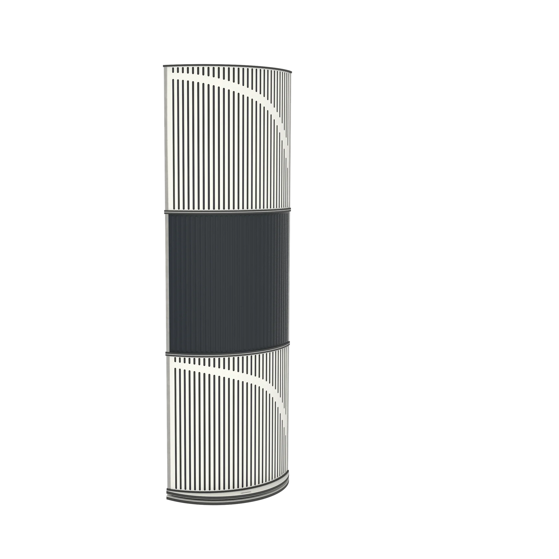 Vicoustic VicTotem Ultra VMT Free Standing Hybrid Acoustic Panel in Black and White Matte