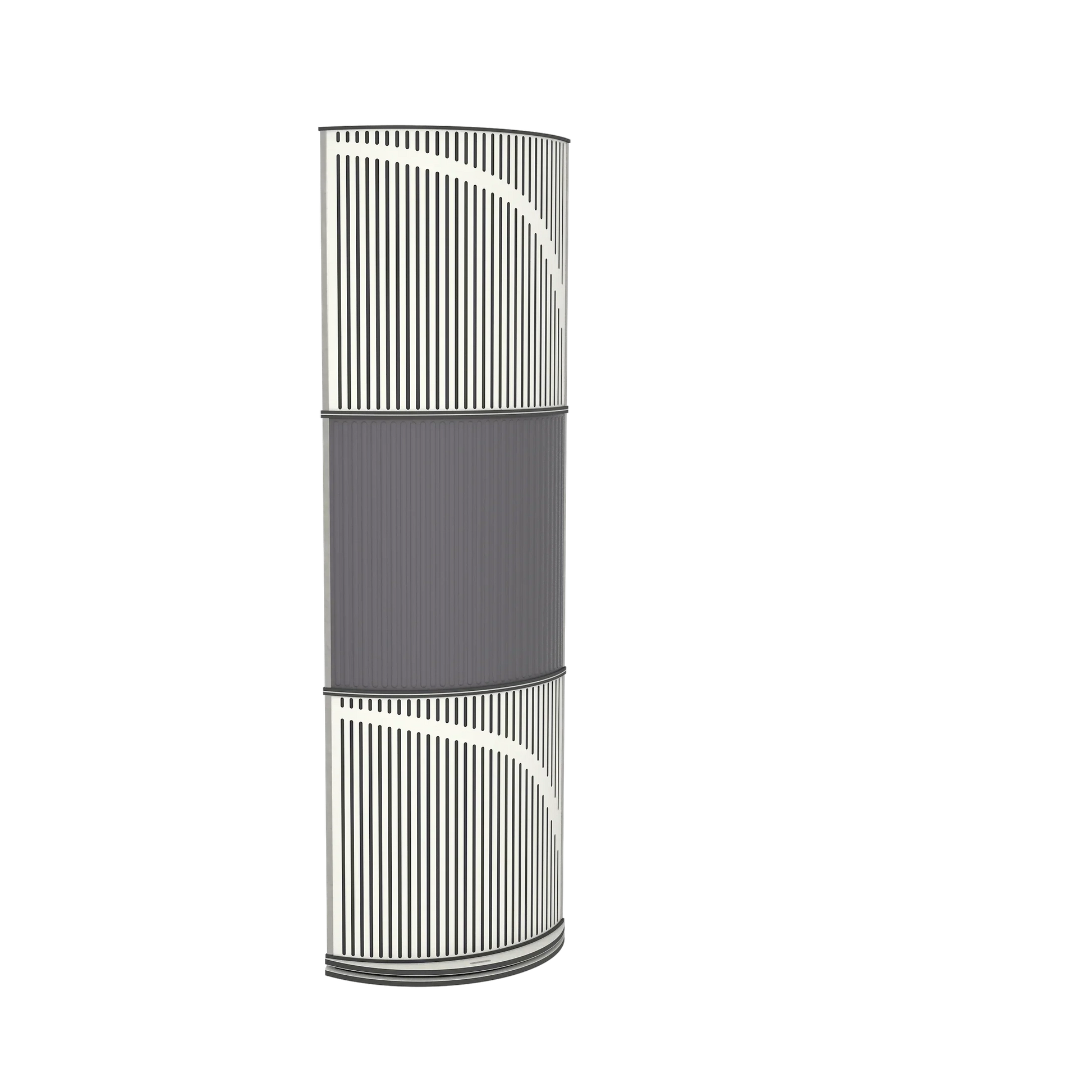 Vicoustic VicTotem Ultra VMT Free Standing Hybrid Acoustic Panel in Grey and White Matte