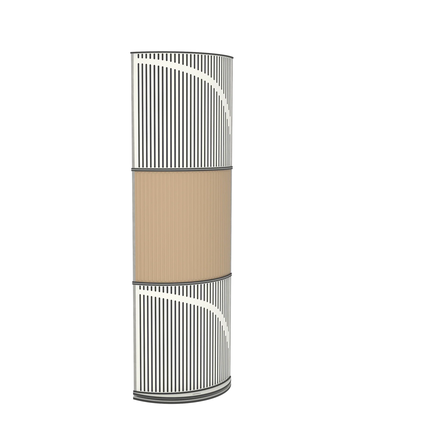 Vicoustic VicTotem Ultra VMT Free Standing Hybrid Acoustic Panel in Beige and White Matte