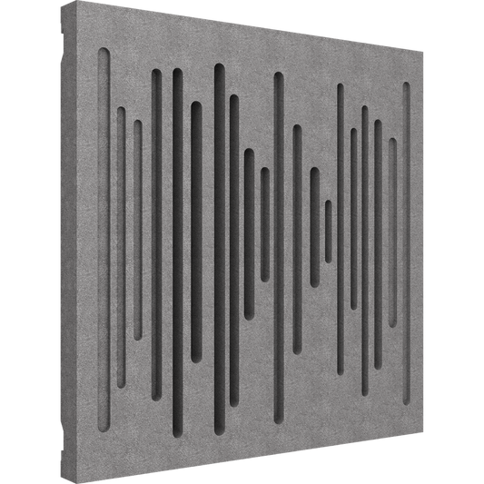 Vicoustic Wavewood Diffuser EPS MKII Sound Diffusion Acoustic Panels in Grey