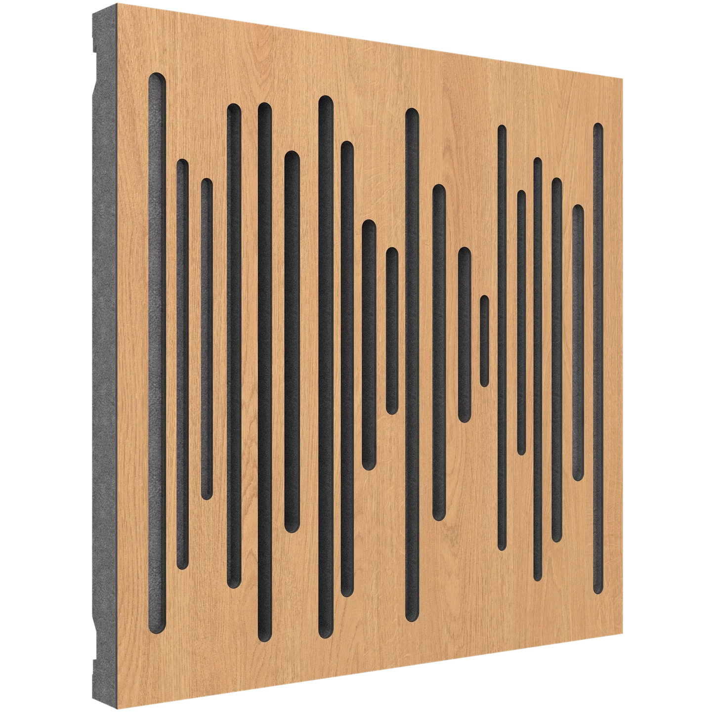 Vicoustic Wavewood Diffuser Ultra MKII Sound Diffusion Acoustic Panels in Natural Oak and Grey