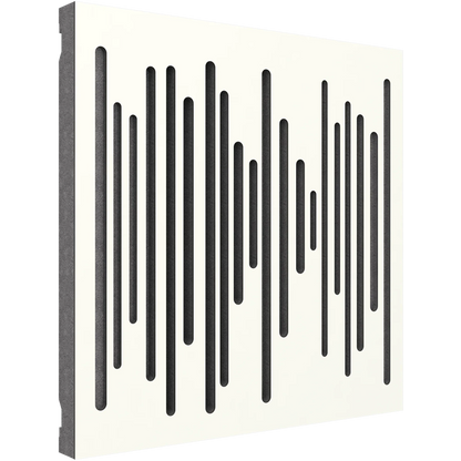 Vicoustic Wavewood Diffuser Ultra MKII Sound Diffusion Acoustic Panels in White Matte and Grey