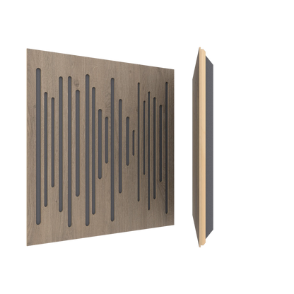 Vicoustic Wavewood Ultra Lite Sound Absorbing Acoustic Panel in Brown Oak