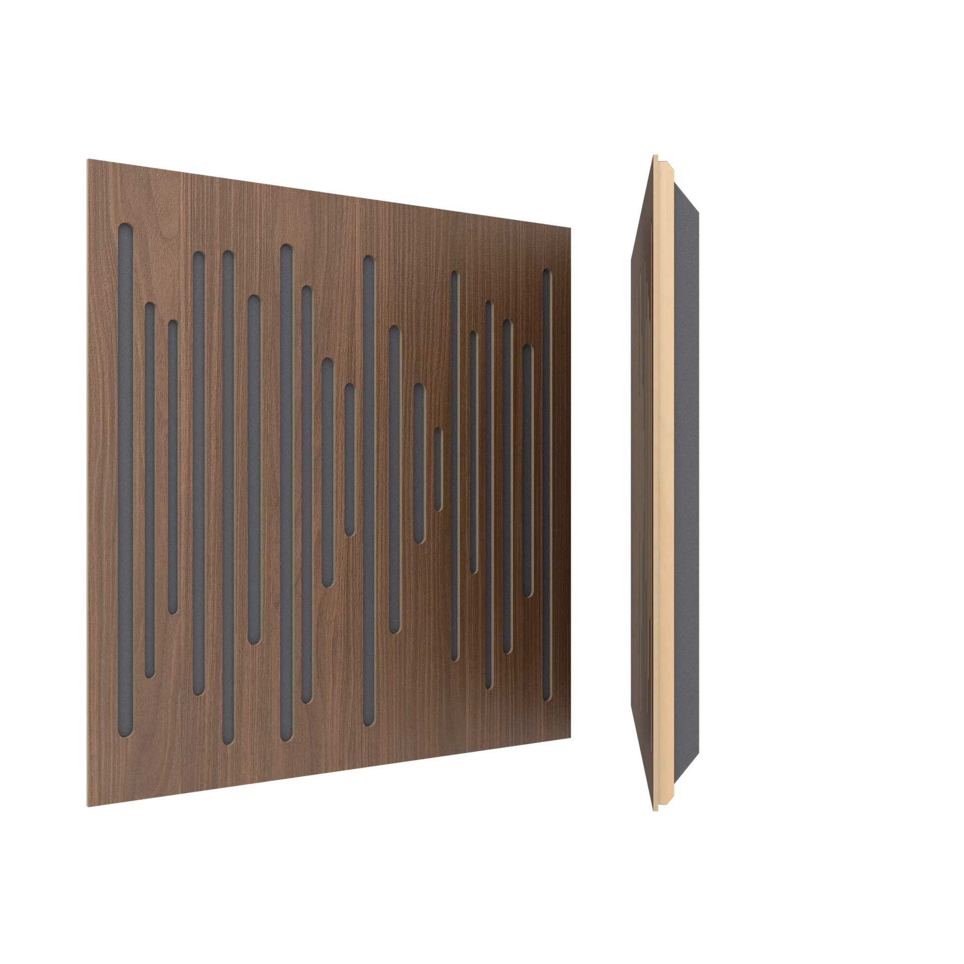 Vicoustic Wavewood Ultra Lite Sound Absorbing Acoustic Panel in Dark Walnut