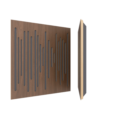 Vicoustic Wavewood Ultra Lite Sound Absorbing Acoustic Panel in Dark Walnut