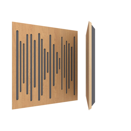 Vicoustic Wavewood Ultra Lite Sound Absorbing Acoustic Panel in Natural Oak
