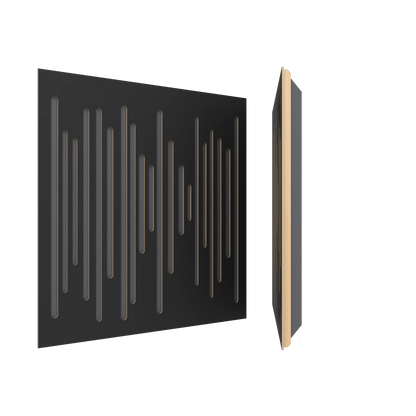 Vicoustic Wavewood Ultra Lite Sound Absorbing Acoustic Panel in Black Matte