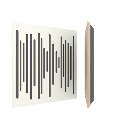 Vicoustic Wavewood Ultra Lite Sound Absorbing Acoustic Panel in White Matte