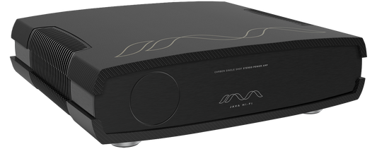 Java HiFi Single Shot GaN FET Stereo Power Amplifier - Carbon