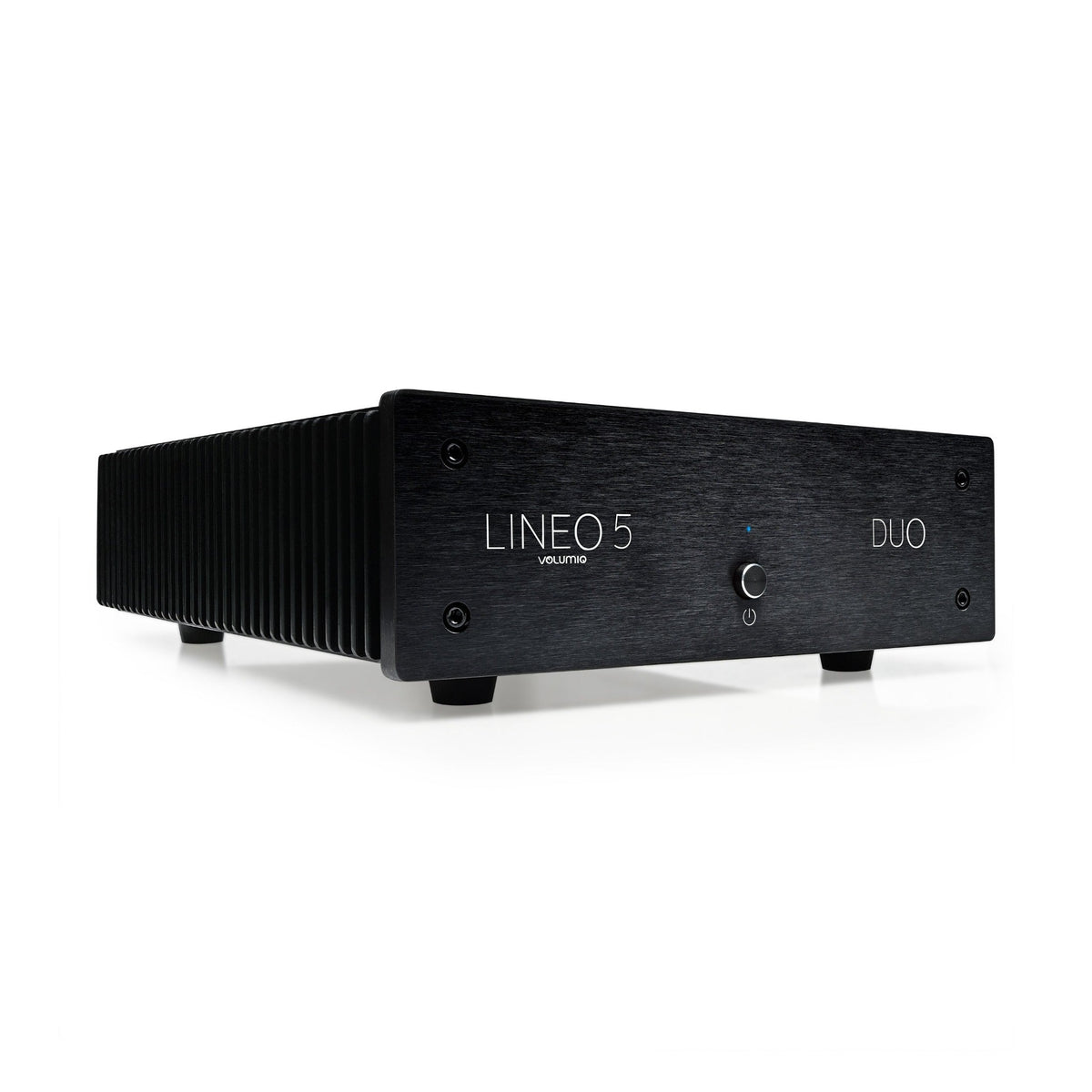 Volumio Lineo5 Duo linear power supply angled view