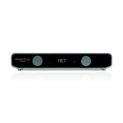 Volumio Primo Plus front view showing NET display