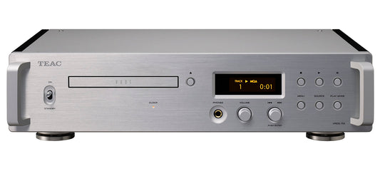 TEAC VRDS-701 Dual Monaural USB/DAC CD Player/Pre-Amp/Headphone Amplifier - Silver - J